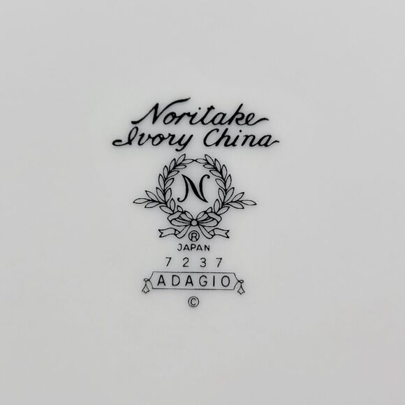 Noritake Ivory China Adagio Salad Plates Bundle of 4 - Picture 8 of 11